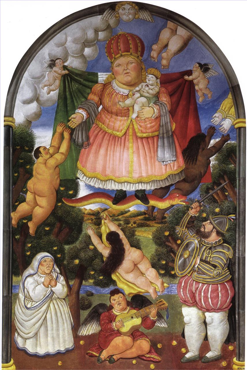 Portail céleste Fernando Botero Peintures à l'huile